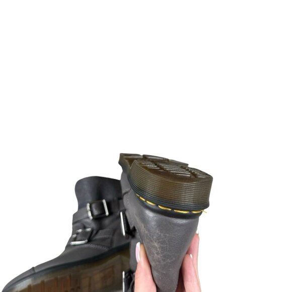 Dr Martens Kristy Gray Slouch Size US 5 Leather/Suede Boots - Picture 12 of 16